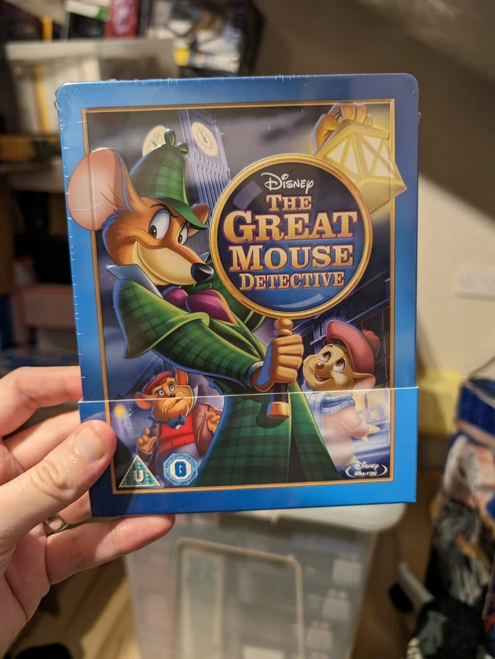 DISNEY   BASIL  THE   GREAT   MOUSE    DETECTIVE    BLU-RAY   STEELBOOK - Image 1 of 1