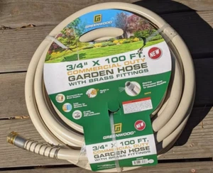Heavy Duty Contractor Water Hose 3/4" X 100 ft Lawn Yard Garden Irrigation New - Picture 1 of 24