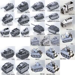 15mm British American French Allies WW2 Tanks 3d printed Flames of war miniature