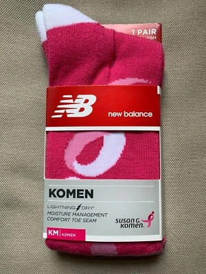 Calcetines hasta la rodilla New Balance Komen rosa talla M nuevos con etiquetas Foto 1 de 2