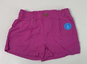 Carter’s Kids girls NWT size 7 pink easy pull on Linen shorts F12 - Picture 1 of 4