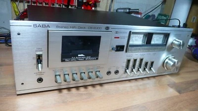 Saba CS 2000, Tapedeck, gereonigt, geprüft, Play Knopf läßt sich nicht drücken! - Bild 1 von 4
