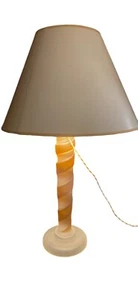 Mid Century Modern Vintage Donghia Murano Art Glass Table Lamp Swirl Pattern - Picture 1 of 15