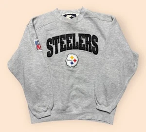 Vintage Pittsburgh Steelers 1990s Starter Sweatshirt Men’s Medium Gray Vtg 90s - Picture 1 of 4