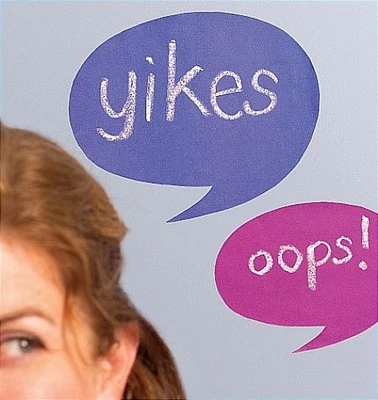 WALLIES CHALKBOARD QUOTE BUBBLES wall stickers 16 peel & stick decals room decor - Image 1 of 2