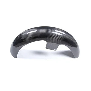 21" Carbon Fiber Front Fender Hugger For Harley Electra Street Road Glide 14-23 - Picture 1 of 9