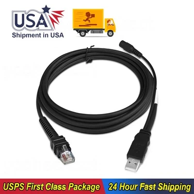 Cable de alimentación USB CBA-U42-S07PAR 3M de 1/2 pieza para Zebra DS3678 DS3678-SR DS3678-DP Foto 1 de 4