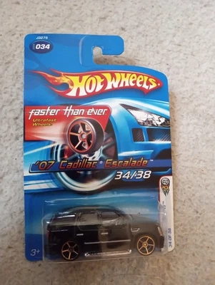 Cadillac Escalade 2006 Hot Wheels Faster Than Ever #34 primeras ediciones '07 negro Foto 1 de 3