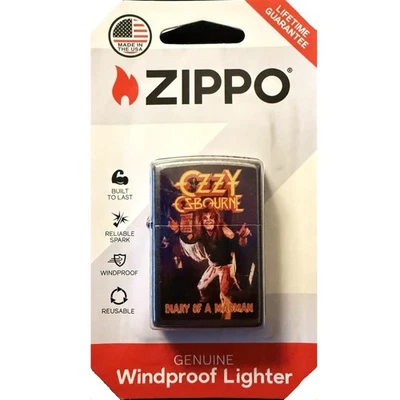 Encendedor Ozzy Osbourne Diary of a Madman Zippo - Black Sabbath - ROCK - Raro Foto 1 de 2