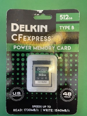 Delkin Devices CFexpress Power 512GB Type B Memory Card (DCFX1-512) - Image 1 of 2