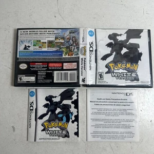 Pokémon: Versión Blanca (Nintendo DS, 2011) Estuche y Solo Manual - Sin Juego - Imagen 1 de 8