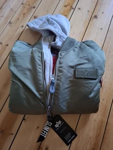 Alpha Industries, MA-1 D-Tec, Flieger-/Bomberjacke, sage-green/grün, XL, neu+ovp - Bild 1 von 8