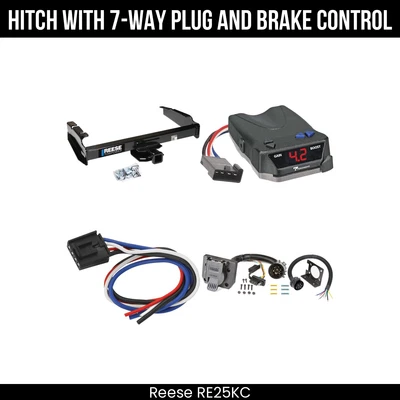 Hitch Tow PKG+ Brake Control For 87-96 Ford F-150 F-250 F-350 1997 Heavy Duty - Image 1 of 4