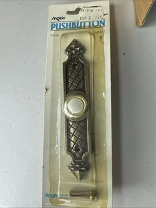 Vintage Angelo Push Button Doorbell Lighted 76113 For 6-16 Volt Operations 1996 - Picture 1 of 6