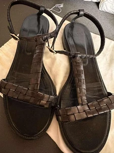 Bally Damen Sandalen,Gr.38, Schwarz, Leder - Picture 1 of 7