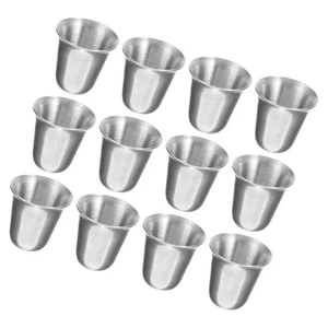 12 piezas vajilla sagrada taza de comunión de metal tazas de salsa de inmersión de acero inoxidable - Imagen 1 de 12