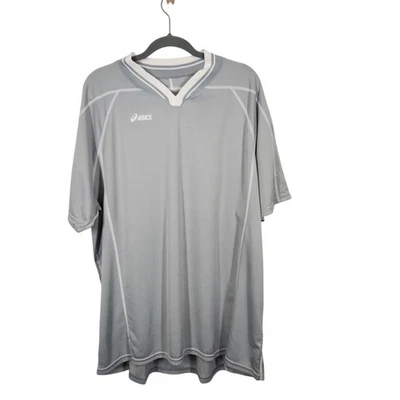 Asics Men's Gray Short Sleeve Athletic T Shirt Jersey Sportswear Top XL - Image 1 of 4
