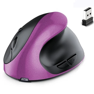 Rechargeable Dual Mode USB 2.4G  + Bluetooth Mouse Vertical Ergonomic6814 - Image 1 of 4