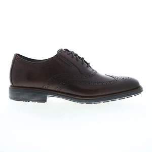 Rockport Total Motion Amalfi Mens Brown Wide Oxfords Wingtip & Brogue Shoes - Picture 1 of 4
