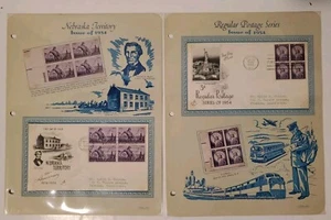 First Day Issue Stamped Envelopes 1954 Nebraska Territory Regular Postage Series - Picture 1 of 6
