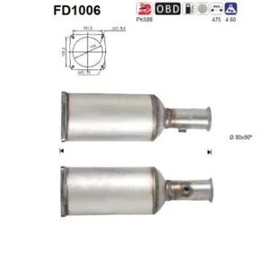 AS FD1006 Ruß Partikelfilter Abgasanlage für Citroën C5 i C5 I Break C5 II - Bild 1 von 1