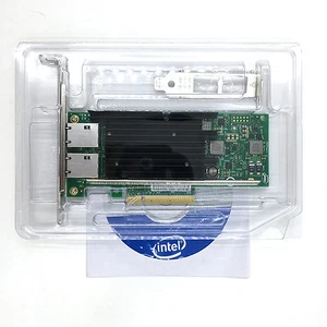 Intel Ethernet Network Adapter X540-T2 Dual Port (DP) 10Gb PCIE PCI Express x8 - Picture 1 of 5
