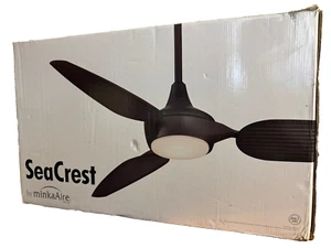Minka Aire Seacrest 60 in. LED Indoor/Outdoor Bronze Smart Ceiling Fan - Picture 1 of 2