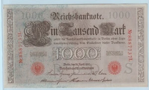 Reichsbanknote 1000 Mark 1910 (-338 - Bild 1 von 2