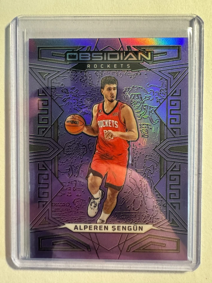 K244,443 - 2022-23 Panini Obsidian Purple Flood #33 Alperen Sengun #/49 - Image 1 of 1