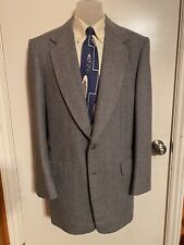 vintage mens bespoke tweed suit 80s does 50s 42 long