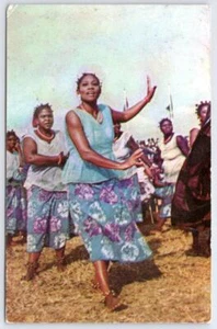 1962 Feria Internacional Lagos Owerri bailarines visitan Nigeria África postal - Imagen 1 de 2