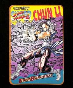 Chun Li Tiger Barcodzz Card Super Street Fighter II New Challenger Capcom EXC - Picture 1 of 2