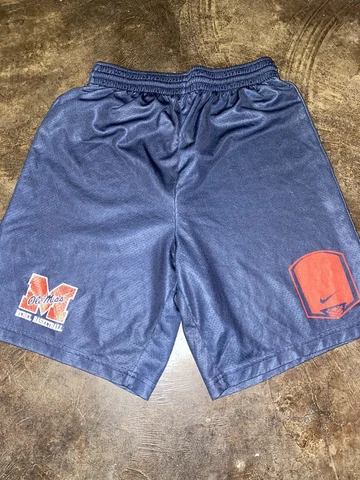 Nike Ole Miss Rebels Basketball Team Issued Practice Shorts Men’s Medium Cover