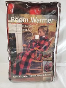 Jcpenney Room Warmer 100% Virgin Acrylic With Zipper and Snaps Made in The U.S.A - Picture 1 of 12