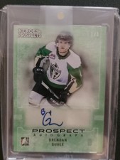 Brendan Guhle True 1/1 Prospects Autograph ITG Heroes & Prospects 2014-15