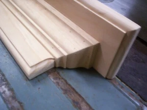 SOLID CLEAR HEART PINE 30 INCH HAND BUILT WALL SHELF, MANTEL, STAIN GRADE WOOD - Picture 1 of 5