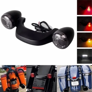 Rear Bullet LED Turn Signal Brake Lights For Harley Touring Road Glide Road King - Imagen 1 de 12