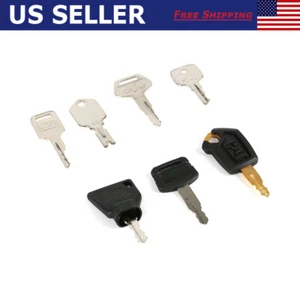 Construction Equipment Ignition Key Set For Cat Case Komatsu