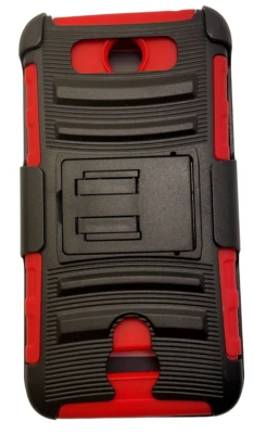 Funda de teléfono SW con soporte para ZTE Obsidian - rojo/negro Foto 1 de 4