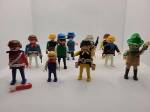 Lot Of 12 Vintage Playmobil Figures with Hats Hair weapons   - Picture 1 of 12