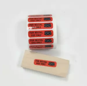 50 "For Rectal Use Only" Stickers Joke Decal Sticker April Fool Meme Funny - Picture 1 of 2