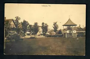 Carruaje de caballos #129 RPPC Orleans, 1919 Panorama Barton Landing Street Gazebo - Imagen 1 de 2