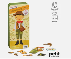 Dinosaur Discovery - Petit Collage - Magnetic Shine Bright Play Set **NEW** - Picture 1 of 5