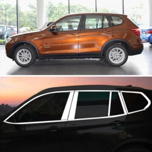 Full Windows Molding Trim Decoration Strips w/ Center Pillar For BMW X3 2012-17 - Picture 1 of 18