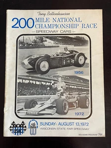 1972 USAC Milwaukee Mile Champ Car Race Program - Picture 1 of 9