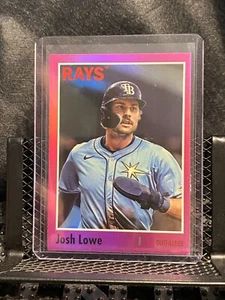 Josh Lowe 2024 Topps Archives Pink Foilboard - Rays - Picture 1 of 2