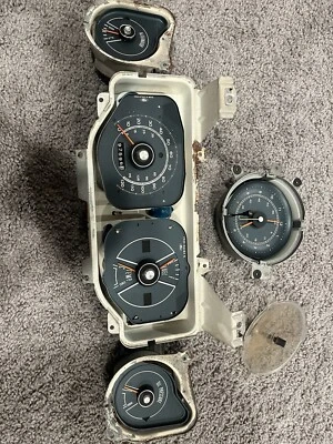 1969 年 1970 年福特野马仪表速度计燃料温度油 Alt 时钟 Mach 1 Grande — 第 1/4 张图片