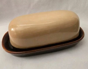 SANGO NOVA BROWN COVERED BUTTER DISH - Picture 1 of 3