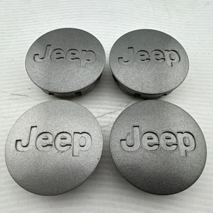 Set Of 4 JEEP RENEGADE WRANGLER LIBERTY Center Caps 5HT59TRMAC 2.125" GRAY - Picture 1 of 16