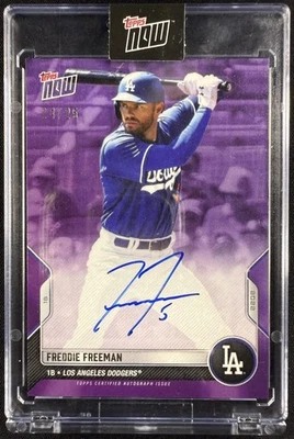 2022 Topps Now Opening Day #OD-409C Freddie Freeman Autographs Purple Auto /25 - Image 1 of 2